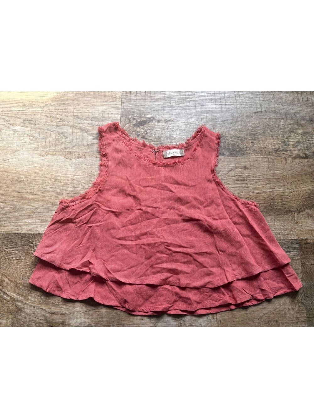 Altar'd State Boho Women's Sleeveless Top Size Small Rust Red